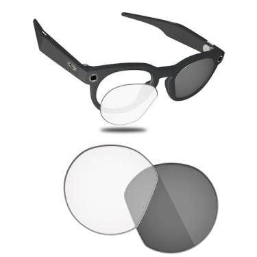 Imagem de Fiskr Lentes de reposição não polarizadas compatíveis com óculos de sol Oakley Meta HSTN OW8002 51 mm, resistente a impactos e ajuste perfeito - fotocrômico transparente a cinza