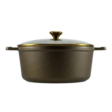 Imagem de Big Kitchen x Panela de forno holandês de ferro fundido pré-temperado exclusiva da Old Mountain com superfície de cozimento polida e lisa para forno seguro para fogão e utensílios de cozinha adequados