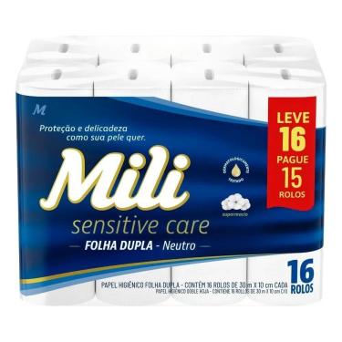 Imagem de 5X Mili Papel Higiênico Folha Dupla - Unidade - 1 - 16 - F