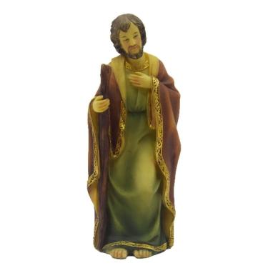 Imagem de Estatueta de resina Escultura Religiosa de Santo Padre 15,5 cm