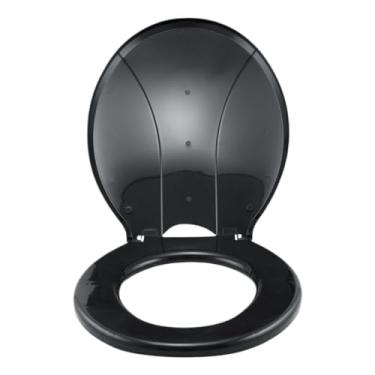 Imagem de Assento Sanitário Injetado Vision Tampa Oval Redondo (PRETO (INJETADO))