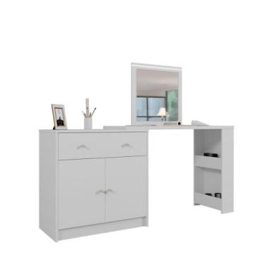 Imagem de Penteadeira Camarim de Canto Aura Studio com Espelho e Led - EdeCasaMo