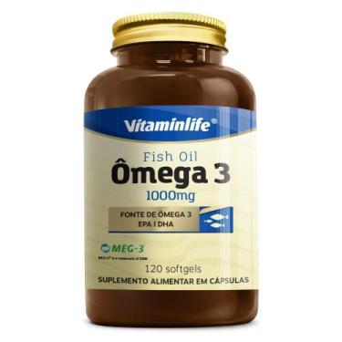 Imagem de Omega 3 Fish Oil 1000 Mg 120 Caps - Vitaminlife