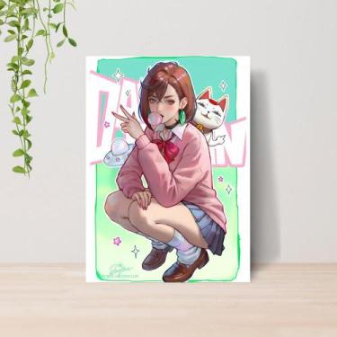 Imagem de Quadro Dan da Dan Anime A4  Placa MDF 19 - Lomi Art