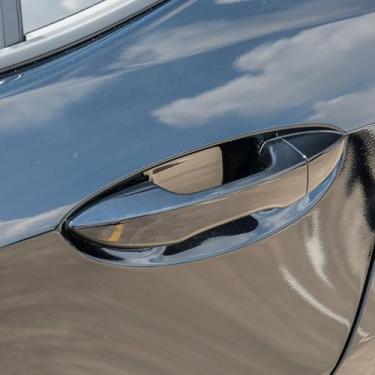 Imagem de Krobelus Maçaneta externa externa esquerda direita para Toyota Corolla 2014 2015 2016 2017 2018 (maçaneta traseira esquerda do lado do motorista, preto brilhante)