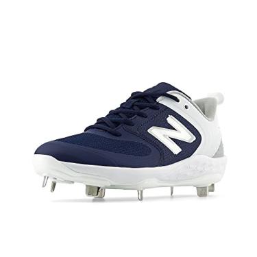 Imagem de New Balance Tênis feminino Fresh Foam X Velo V3 Metal Softball, Azul-marinho/branco, 5.5