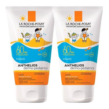 Imagem de Kit 2 Protetor Solar Anthelios Dermo-Pediatrics FPS 60 Leite com 120ml