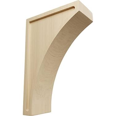 Imagem de Ekena Millwork CORW03X06X10LWRW-CASE-5 7,6 cm L x 16,5 cm P x 25,4 cm A Grande Madeira Lawson Corbel, Borracha (pacote com 2), x x, 2 unidades