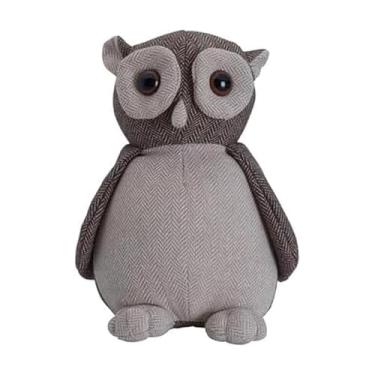 Imagem de Elements Rolha de porta de coruja de pelúcia marrom