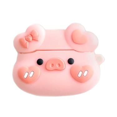 Imagem de JLSDBMZ Capa fofa para Airpods Pro 3 (versão 2025), design criativo de desenho animado animal 3D, capa de silicone Kawaii para AirPod Pro 3ª geração (C)