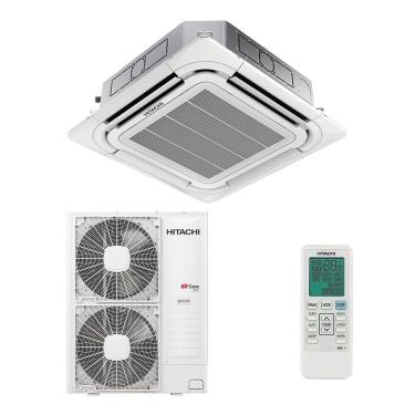 Imagem de Ar Condicionado Split Cassete 4 Vias Hitachi Aircore 600 Inverter 56.000 BTUS Quente E Frio 220V