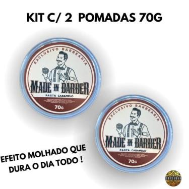 Imagem de Kit C/ 2 Cera Capilar Caramelo Efeito Brilho Fixação Forte Mib - 70g/1