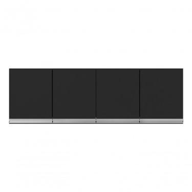 Imagem de Armário Aéreo Multiuso P/cozinha Andreia 160cm Preto Ajl Cor Preto