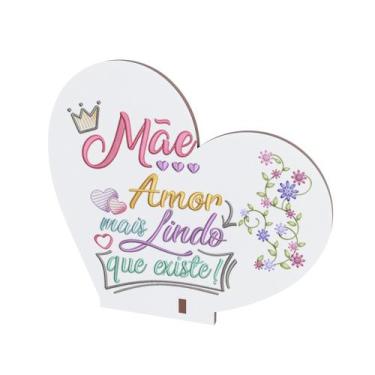 Imagem de Kit 15 Lembranças Dia Das Mães Mdf Coração Frase - DK Decor, Dia das M