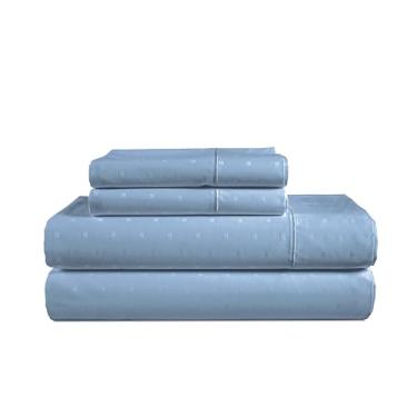 Imagem de LANE LINEN Lençóis de cama 100% algodão egípcio - Conjunto de lençóis de casal de 4 peças, lençóis de cama de grampo, trama de cetim, lençóis de hotel de luxo, cabe em colchões de até 38 cm, ponto