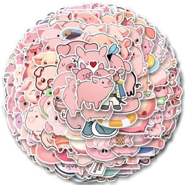 Imagem de Pig Stickers 200Pcs for Decoration Water Bottle Bike Skateboard Luggage Toy Snowboard Helmet Motorcycle Gifts Phone Cases Guitars Refrigerator