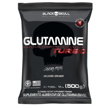 Imagem de GLUTAMINE TURBO REFIL - 500G - BLACK SKULL-Unissex