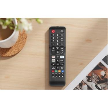 Imagem de Novo controle remoto substituído BN59-01315J para Smart TV Samsung UN50TU7000F UN55TU7000F UN58TU7000F UN58TU700DF UN65TU7000F UN43TU7000F UN65TU700DF compatível com teclas Netflix PrimeVideo