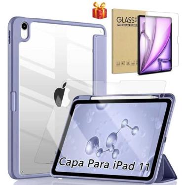 Imagem de Capa iPad 11 Geração 2025 (A16) 11", Compatível iPad 10th de 10,9", Com Suporte para Apple Pencil e Despertar/Sono Automático, Anti Impacto (Púrpura, (Com Película de Vidro))