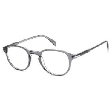 Imagem de Armação de Óculos David Beckham DB 1140 TX7 - Cinza Crystal 49-Masculino