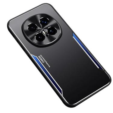 Imagem de LYJSMGZ Capa à prova de choque para Huawei Honor Magic 8 Pro/Magic 8, cobertura total de lente de metal, capa leve de proteção contra quedas, azul, Majic 8