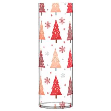 Imagem de Qilmy Vaso de árvores de Natal para flores, vaso de belas artes, decoração de casa para escritório, sala de jantar, sala de estar, casamento61