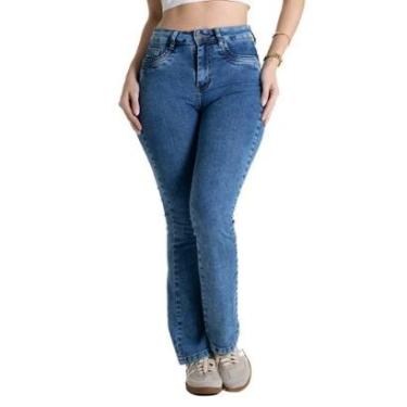 Imagem de Calça Jeans Sawary Boot Cut Petit - 280584 - Azul médio 46-Feminino