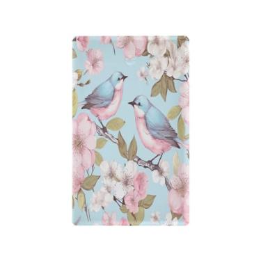 Imagem de Wassud Pássaros fofos no ramo, placa de cobertura para interruptor de luz, 1 placa de tomada em branco, decoração de casa, sala de estar, quarto, decoração