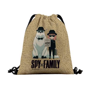 Imagem de Bolsa com cordão Spys Familys Anyas Forgers Anime String Swi