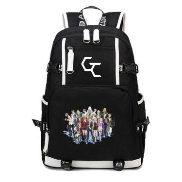 Imagem de Mochila escolar infantil Guiltys Crowns 3D Oxford 30x14x46cm