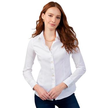 Imagem de Camisa Polo Dudalina Tricoline Slim Feminino-Feminino