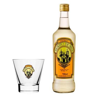 Imagem de Cachaça Espírito de Minas 700ml + Copo Ilhabela 350ml