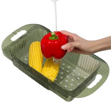 Imagem de Escorredor de Pia Acrílico Resistente Ajustável e Expansível (36-45 cm) - Secador de Talheres, Louças, Frutas e Verduras- Utensílio para Cozinha Moderna