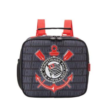 Imagem de Lancheira Mochila Infantil Térmica Escolar Corinthians