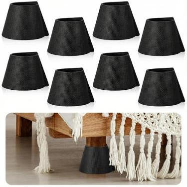 Imagem de ReliThick 8 Peças Protetores De Pernas Para Estrutura Cama, Pés, Dedos, Protegem Seus Dedos Dos Pés Móveis Duros