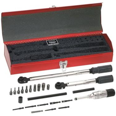 Imagem de Klein Tools Conjunto de chaves de torque 57060 Master Electricians com 2 chaves de fenda de torque ajustáveis, microajustáveis para precisão, 25 peças