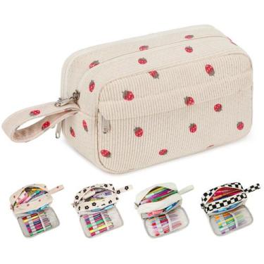 Imagem de Estojo para lápis Bluboon Big Capacity Strawberry Beige