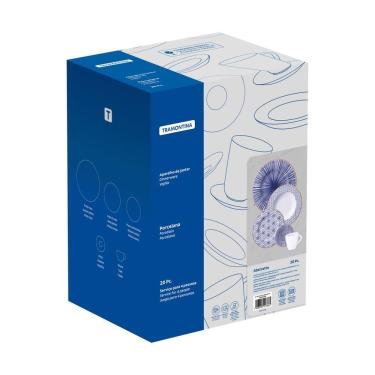 Imagem de Aparelho De Jantar Tramontina Abstratta Em Porcelana Decorada 20 Peças