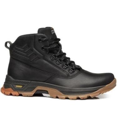 Imagem de Bota Trekking Pegada Masculina em Couro Preto 150504-02-Masculino