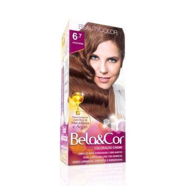 Imagem de Coloração Creme Bela&Cor 6.7 Chocolate - BELA E COR