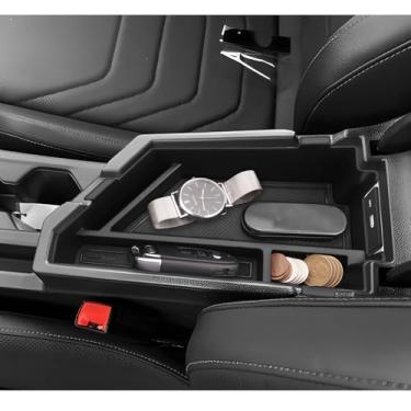 Imagem de LUWU Organizador de console central compatível com 2020-2024 2025 2026 V olkswagen Jetta S/SE/SEL/acessórios esportivos console apoio de braço caixa de armazenamento secundário bandeja de inserção