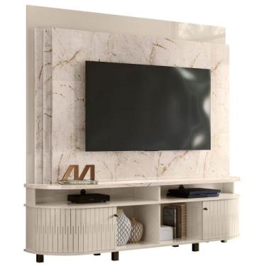 Imagem de Estante Home para TV 65 Polegadas Daytona Calacata Off White Madetec