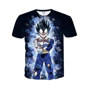 Imagem de Camiseta Dragon Ball Son Goku Vegeta Para Adultos E Crianças, Manga Cu