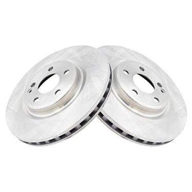 Imagem de TRQ Conjunto de 2 pares de rotor de freio a disco dianteiro LH RH para Infiniti Mercedes Benz