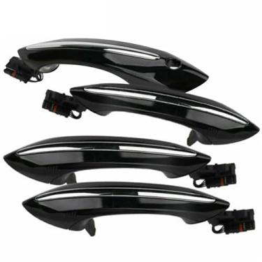 Imagem de Conjunto de 4 maçanetas externas confortáveis ​​para portas de carros, compatíveis com BMW F10 F01 F02 F06 F11 F18 (códigos 51217231931/32/33/34).