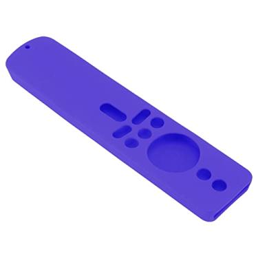 Imagem de GLOGLOW Capa de Necessidades Diárias para TV Stick 4K, Capa Leve de Controle Remoto à Prova de Choque Com Design Antiderrapante e Cordão Protetor de Silicone Nan (Conjunto Roxo)