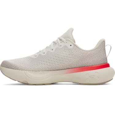 Imagem de Under Armour Tênis masculino Infinite, (110) Summit branco/base cáqui/vermelho, 41