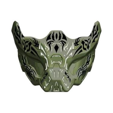 Imagem de Máscara Tática De Meio Rosto Em Silicone Protetora Para Caça, CS, Cosp