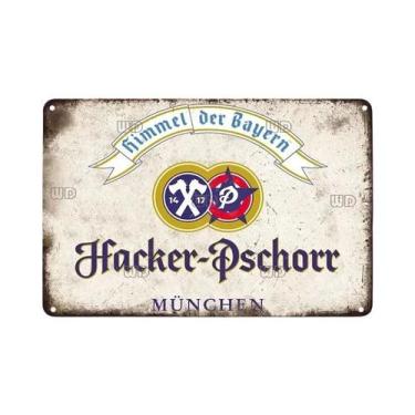 Imagem de Placa Decorativa Vintage Da Cerveja Paulaner Da Alemanha, Cartaz De Me