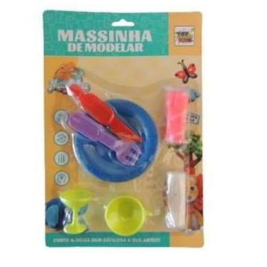 Imagem de Brinquedo Massinha de modelar  7 Peças TK-AB2940 Toy King